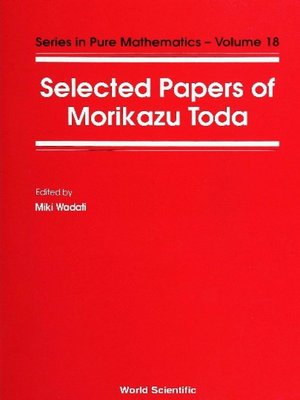 cover image of Selected Papers of Morikazu Toda
